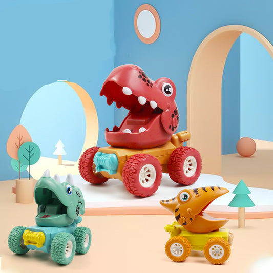 Voiture à Pousser Dinosaure, Voiture Animale Coulissante, Jouet