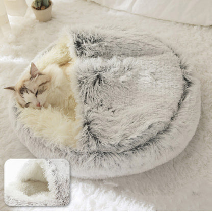 Cama nido de peluche para mascotas
