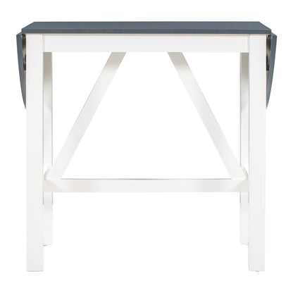 Ensemble de salle à manger 3 pièces en bois à hauteur de comptoir avec rallonge pliable