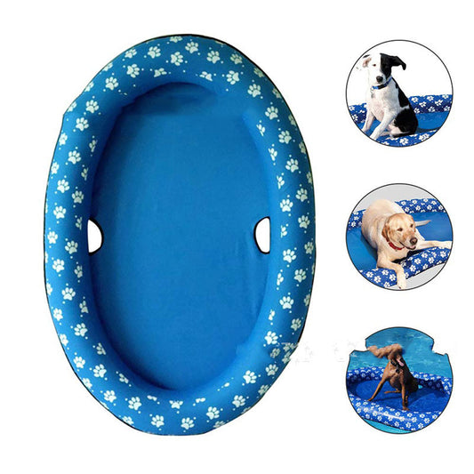 Hamac gonflable pour chien, matelas flottant pour piscine, bouée de printemps/été