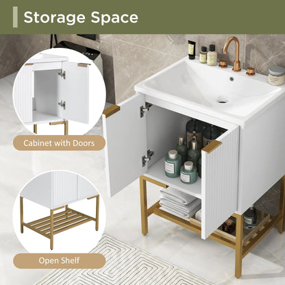24" Bathroom Vanity with Sink by eprolo