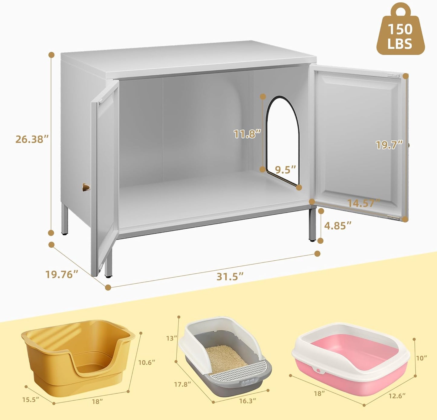 Mueble arenero para gatos