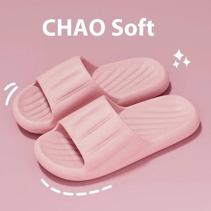 Unisex summer indoor slippers, pink CHAO Soft slides