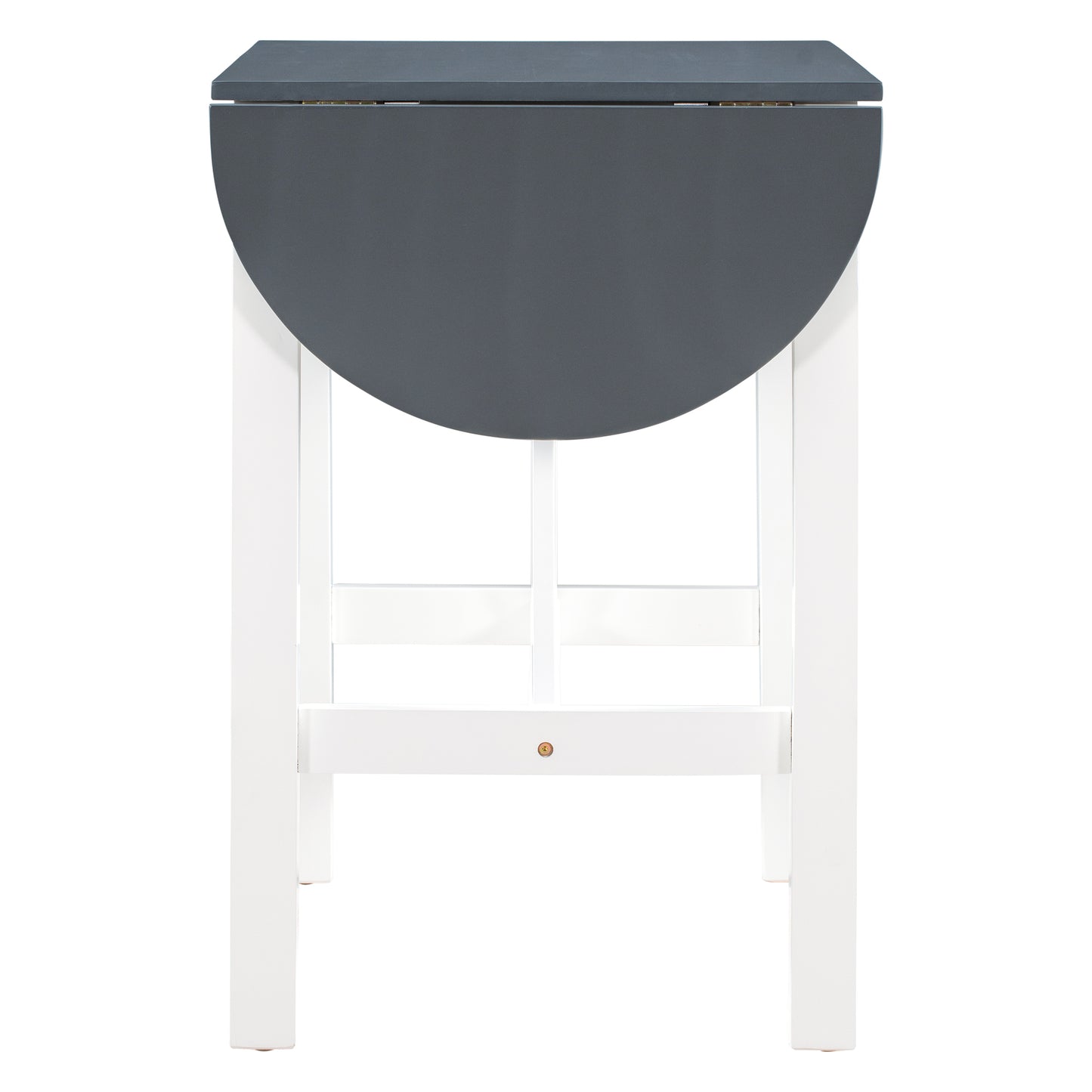 Ensemble de salle à manger 3 pièces en bois à hauteur de comptoir avec rallonge pliable