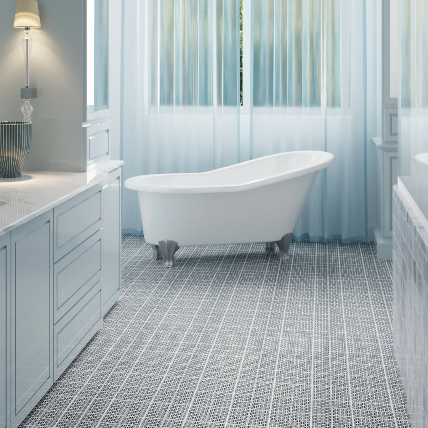 12 x 12 inch gray interlocking deck tiles, plastic waterproof, weighing up to 6613 pounds, with a rose pattern pack of 12 by eprolo