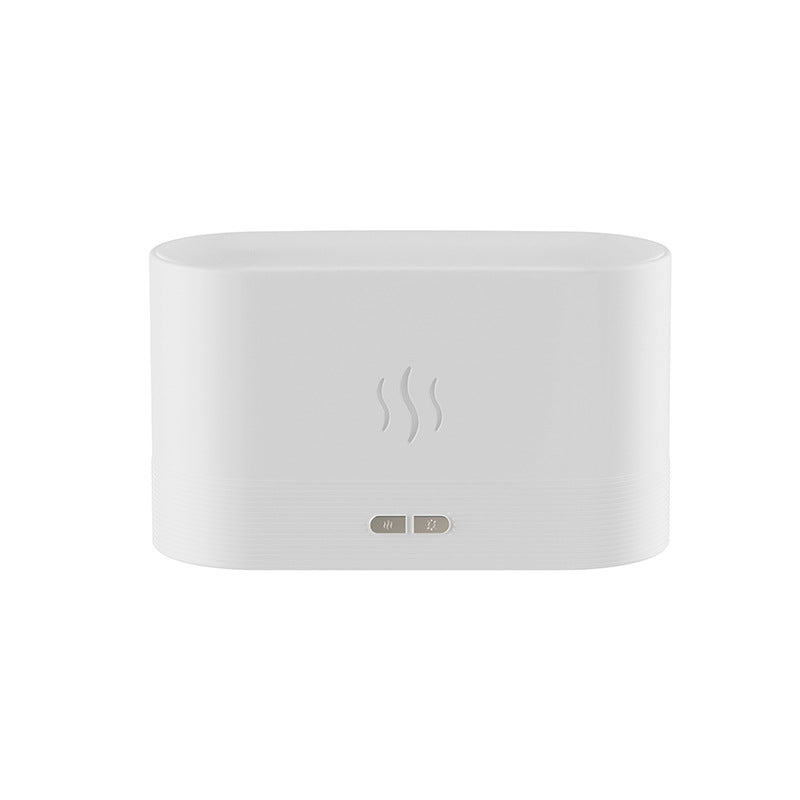 Difusor de Aroma con Luz de Llama, Humidificador de Niebla, Difusor de Aromaterapia con Protección de Apagado Automático sin Agua para Spa, Hogar, Yoga, Oficina