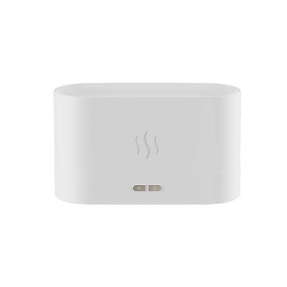 Difusor de Aroma con Luz de Llama, Humidificador de Niebla, Difusor de Aromaterapia con Protección de Apagado Automático sin Agua para Spa, Hogar, Yoga, Oficina