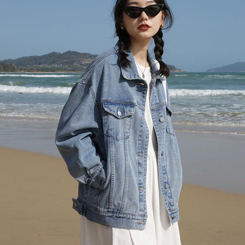 Blouson en jean American Vintage amincissant Ins