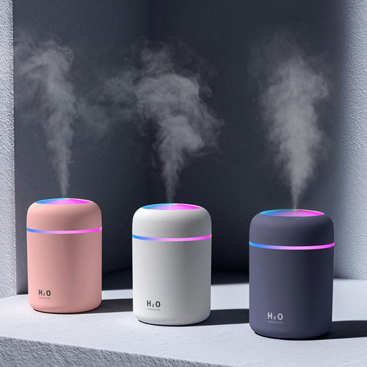 Atomizador de escritorio USB doméstico, mini, silencioso, para dormitorio, gran volumen de niebla