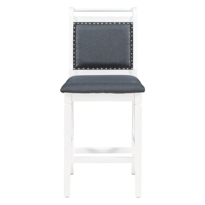 Ensemble de salle à manger 3 pièces en bois à hauteur de comptoir avec rallonge pliable