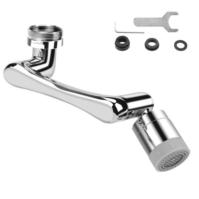 1080 °/1440 ° New Mechanical Arm Double Outlet Bubbler Universal Extension Faucet Splash Proof Washing Faucet Extender by eprolo