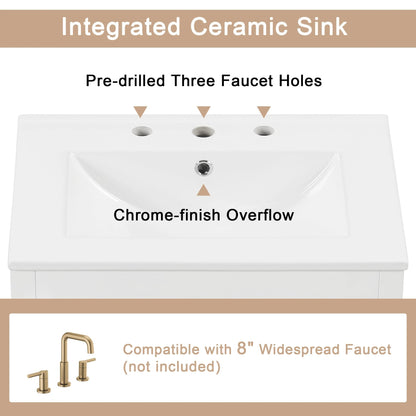24" Bathroom Vanity with Sink by eprolo