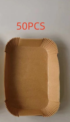 Papier jetable pour friteuse à air chaud, accessoire de cuisson de cuisine, plaque de barbecue résistante à l'huile pour cuiseur vapeur et friteuse