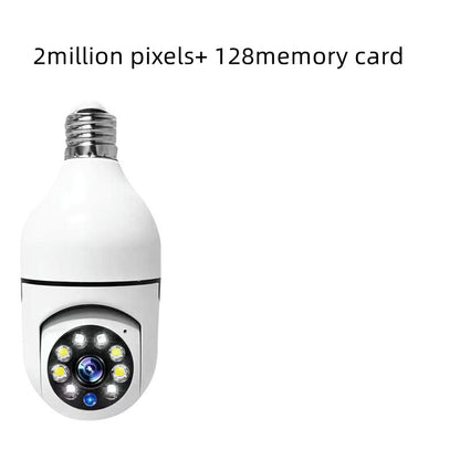 CÁMARA WIFI 1080P Bombilla Cámara 4X Zoom E27 Hogar 5GWiFi Alarma Monitor