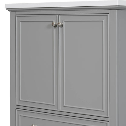 30 inch bathroom vanity no sink base only gray by eprolo