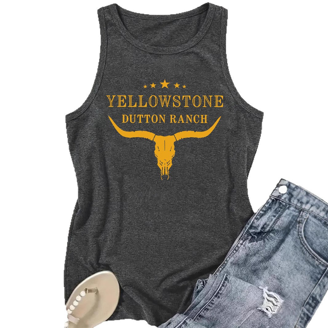 Chaleco vaquero estampado del Oeste