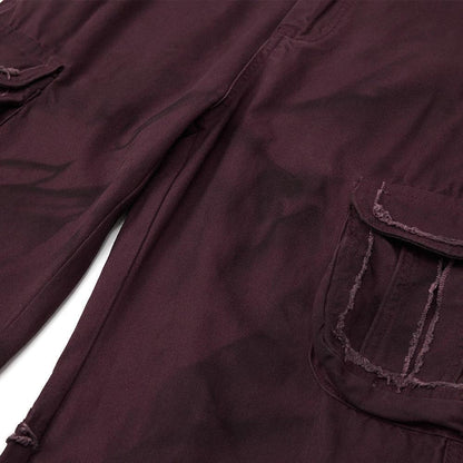 Wrinkled Scraped and Worn Wide Leg Pants by eprolo