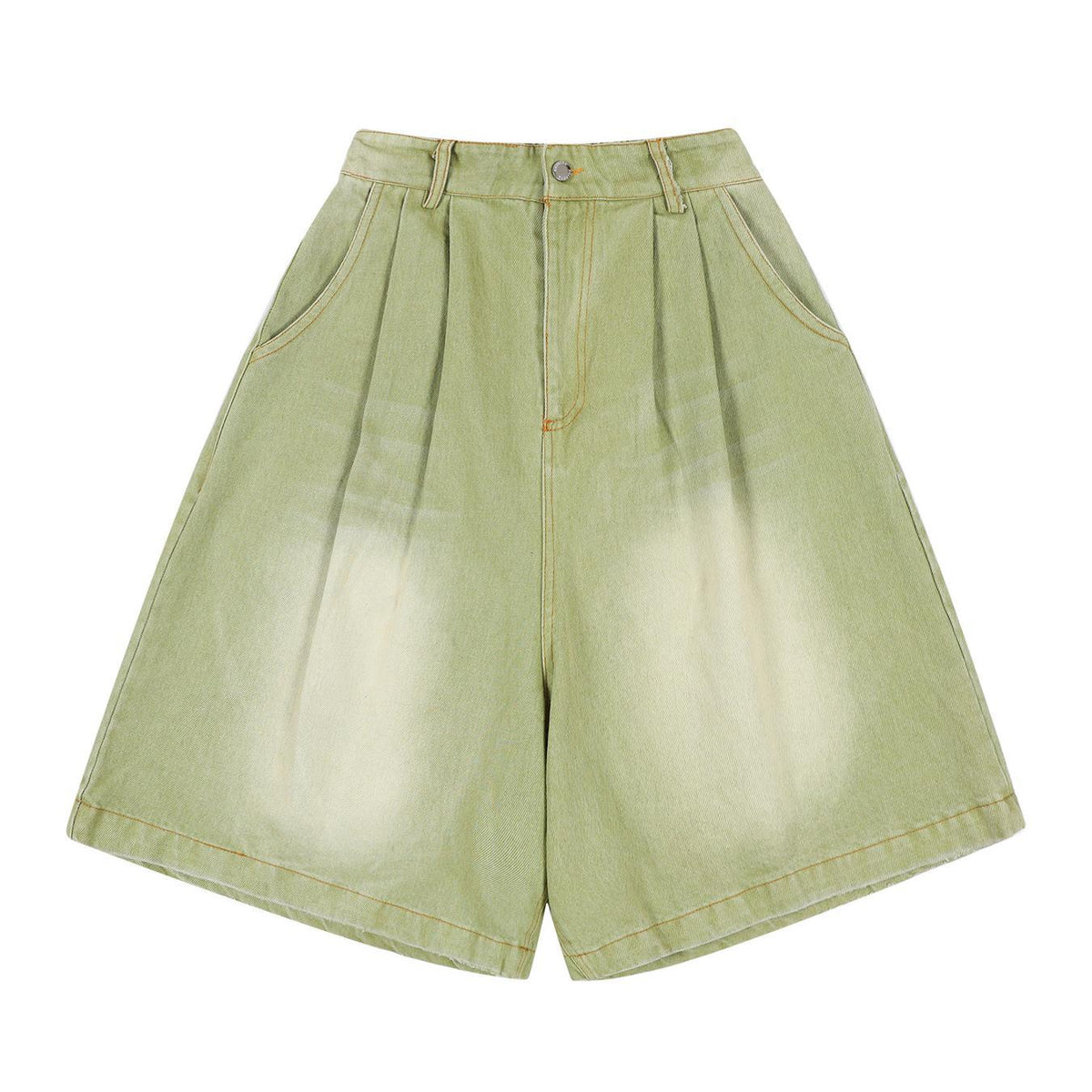 Jeans cortos de pierna ancha