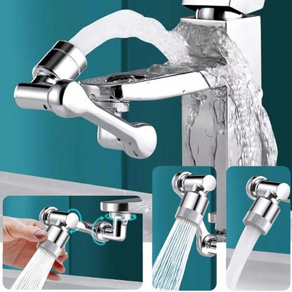 1080 °/1440 ° New Mechanical Arm Double Outlet Bubbler Universal Extension Faucet Splash Proof Washing Faucet Extender by eprolo