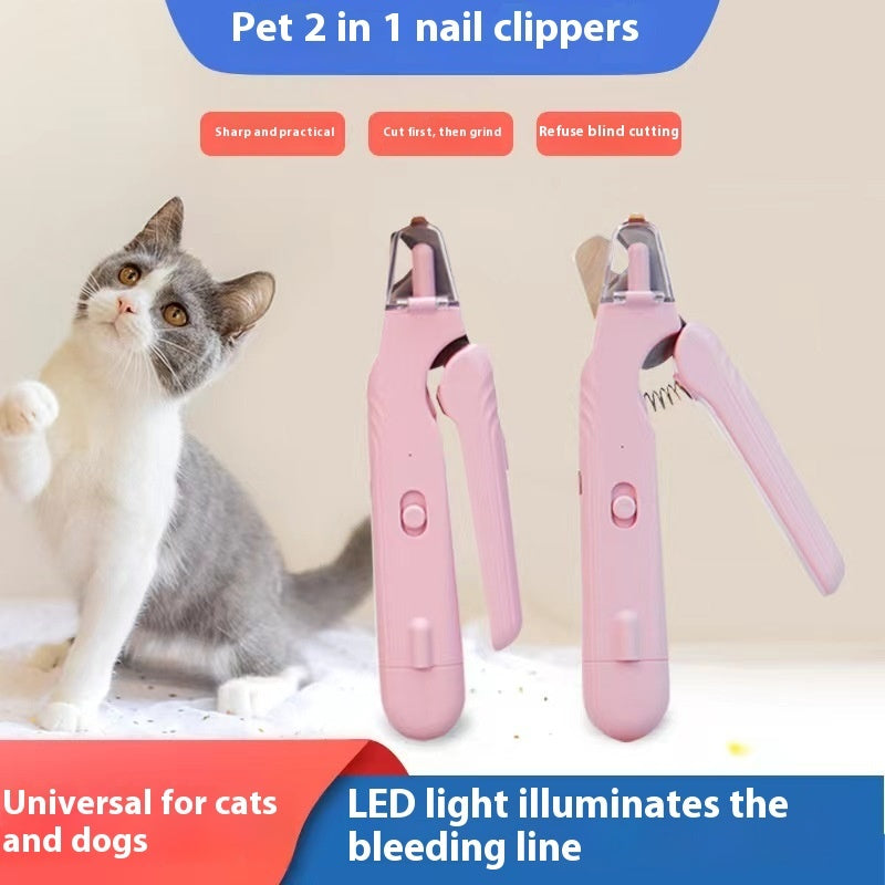 2 In 1 Pet Nail Clippers