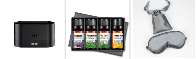 Difusor de Aroma con Luz de Llama, Humidificador de Niebla, Difusor de Aromaterapia con Protección de Apagado Automático sin Agua para Spa, Hogar, Yoga, Oficina