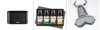 Difusor de Aroma con Luz de Llama, Humidificador de Niebla, Difusor de Aromaterapia con Protección de Apagado Automático sin Agua para Spa, Hogar, Yoga, Oficina