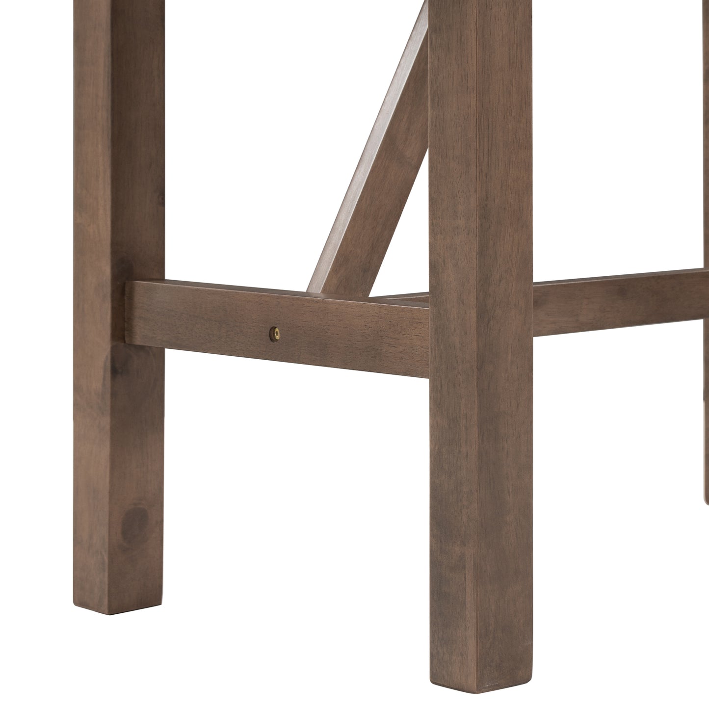 Ensemble de salle à manger 3 pièces en bois à hauteur de comptoir avec rallonge pliable