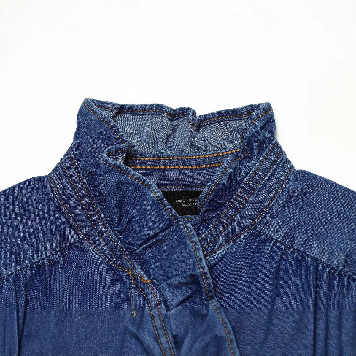 Discover effortless style with this casual black denim shirt,