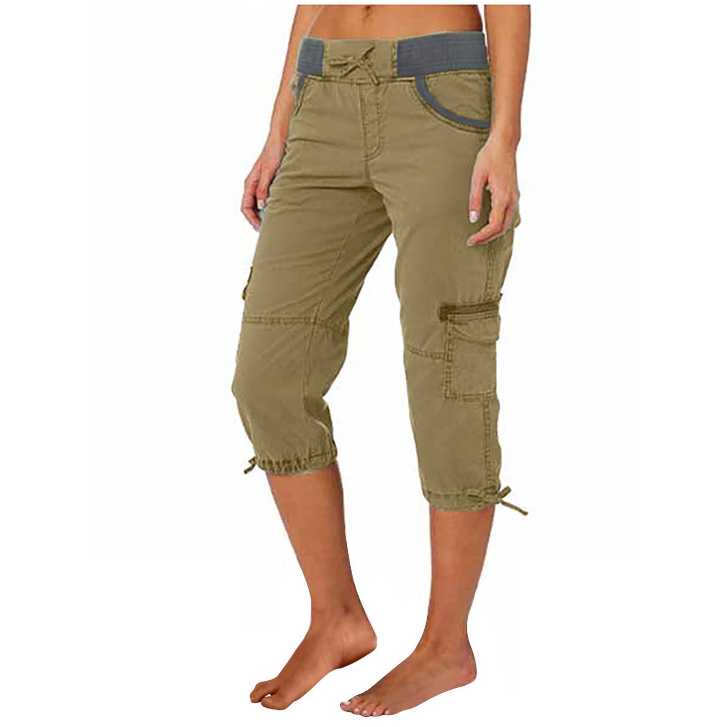 A-line Loose Wide-leg Adjustable Pants