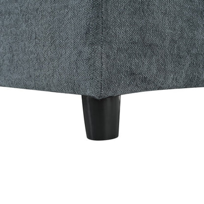 Sofá seccional modular gris oscuro de 115.5"