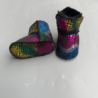 New Fur Integrated Soft Bottom Anti-skid Baby Shoes