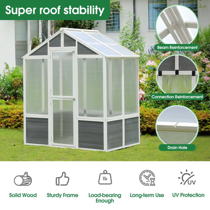 76''x48''x86'' Polycarbonate Greenhouse by eprolo
