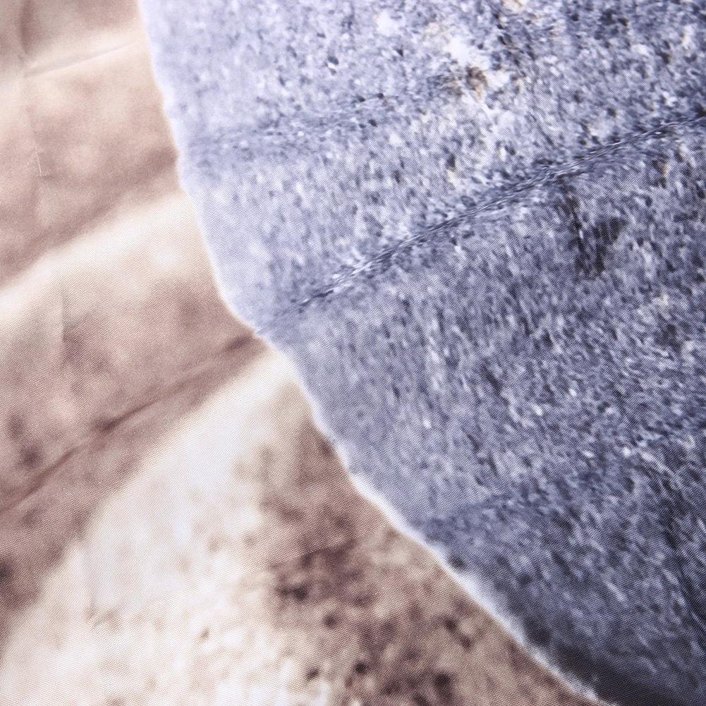 180x180cm/180x200cm Bathroom Shower Curtain Bathroom Decoration Waterproof Sand&Stone Printed Pattern Shower Curtains by eprolo