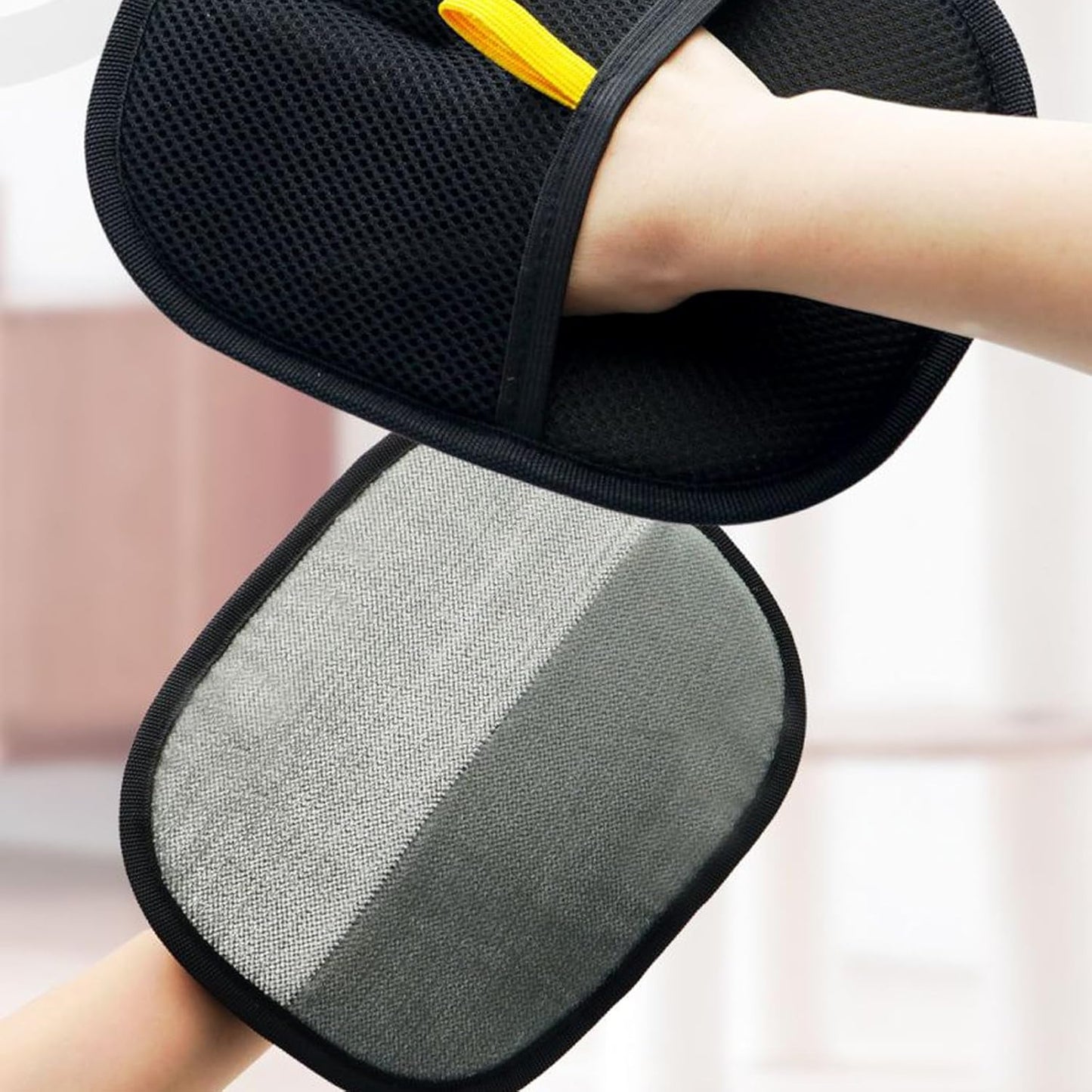 Guantes Quita Pelo de Mascotas Electrostáticos, Eliminador de Cerdas Bidireccional, Cepillo Quita Pelo, Artefacto de Pelo Pegajoso, Guantes para Pelo de Gato, Peine Quita Pelo de Gato