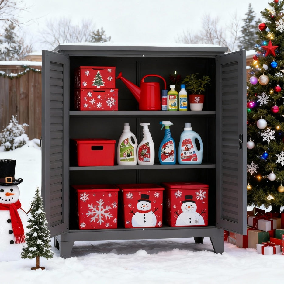 Armoire de rangement à outils en métal de 119 cm de haut,