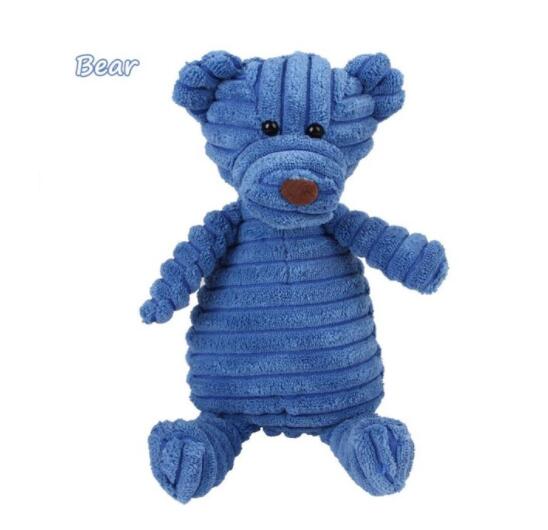 Peluche sonore pour animaux de compagnie pour le nettoyage et l'entraînement des dents du chien