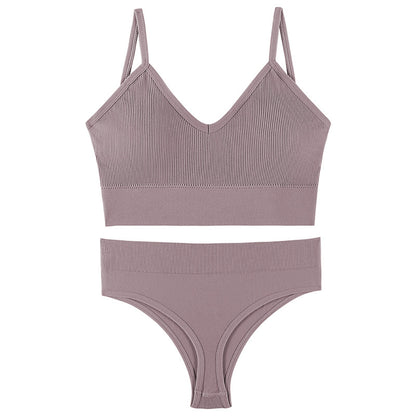 Ropa interior femenina Sujetador push-up de pecho pequeño, fino, inalámbrico, talla grande, chaleco deportivo, tirantes, copa triangular francesa