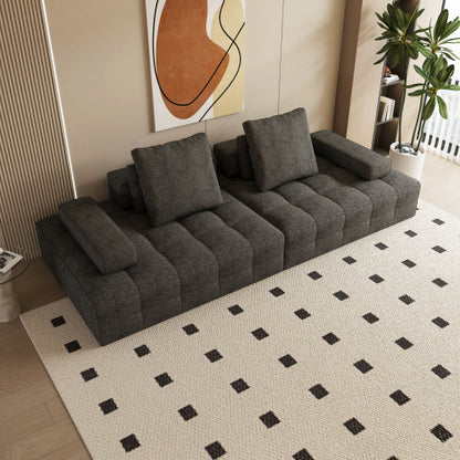 Canapé de salon, causeuse moderne avec assise extra profonde