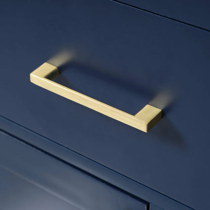 30-Inch Blue Bathroom Vanity with Ceramic Sink and Ample Storage - Ideal Choice for Small Bathrooms by eprolo