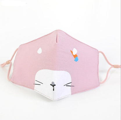 Masque facial en coton pour enfant, masque pour adulte