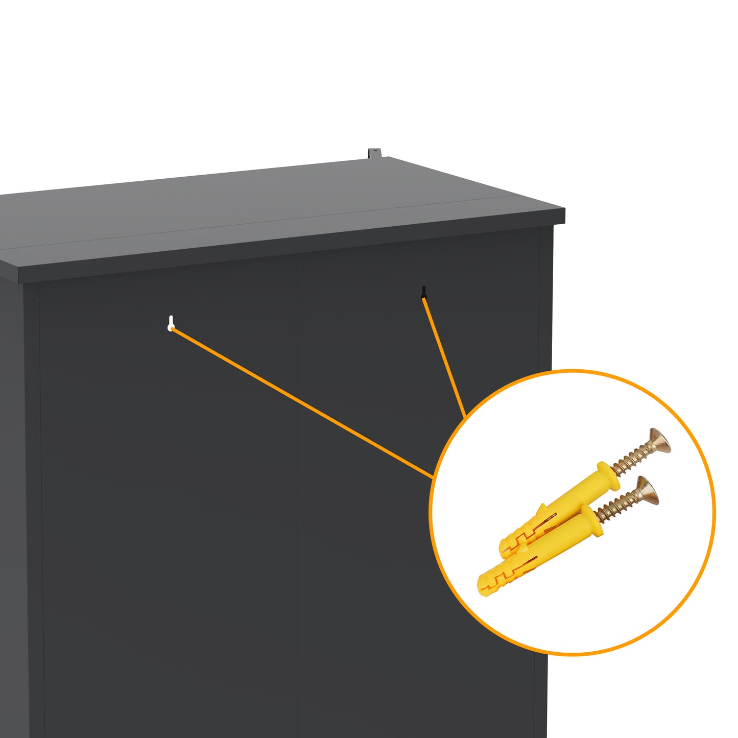Armario metálico alto para herramientas de 73 pulgadas