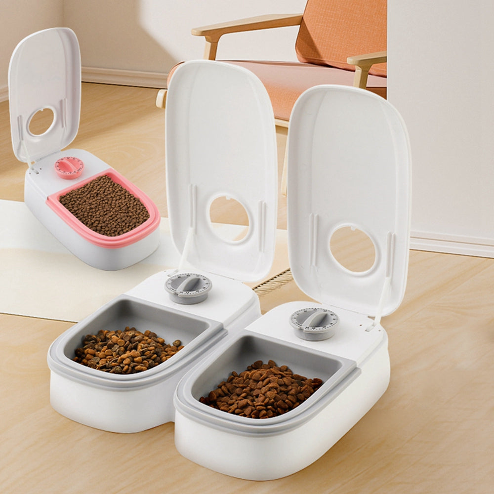 Comedero automático para mascotas, dispensador inteligente de comida para gatos y perros, temporizador, tazón de acero inoxidable, alimentación automática para perros y gatos, suministros para mascotas