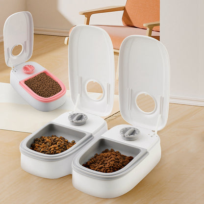 Comedero automático para mascotas, dispensador inteligente de comida para gatos y perros, temporizador, tazón de acero inoxidable, alimentación automática para perros y gatos, suministros para mascotas