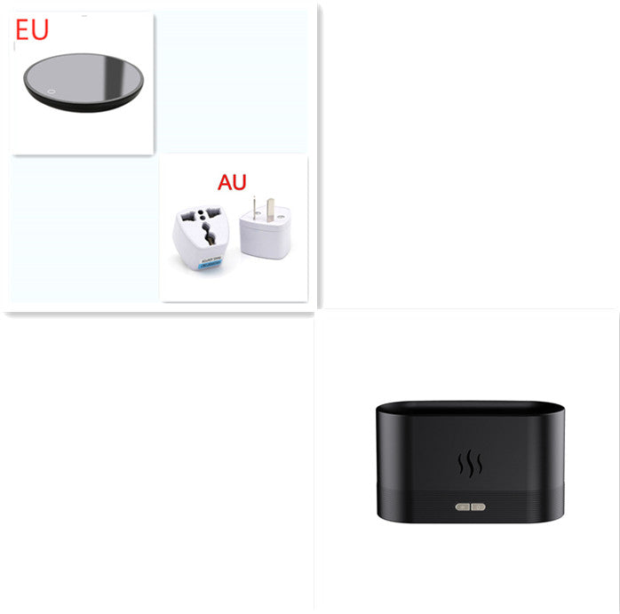 Difusor de Aroma con Luz de Llama, Humidificador de Niebla, Difusor de Aromaterapia con Protección de Apagado Automático sin Agua para Spa, Hogar, Yoga, Oficina