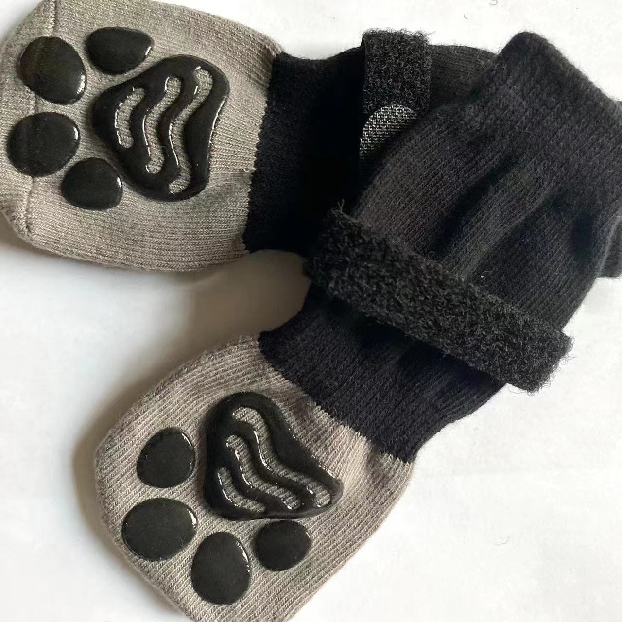 Chaussettes antidérapantes et imperméables pour animaux de compagnie (chats et chiens) - Chaussures chaussettes d'extérieur pour chats et chiens