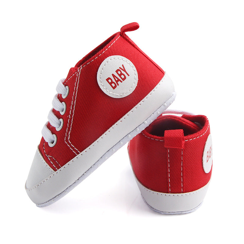 Baskets classiques en toile pour bébés garçons et filles, chaussures premiers pas pour nourrissons et tout-petits, semelle souple antidérapante