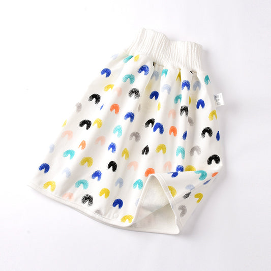 Jupe-couche bébé en coton et fibre de bambou