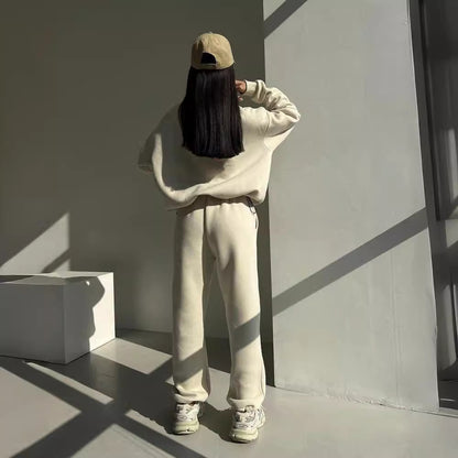 Conjunto deportivo de dos piezas para mujer estilo Y2K, jogging de invierno, abrigo con cremallera, pantalones casuales, chándal de otoño, chaqueta de moda con contraste, conjunto de ropa deportiva.