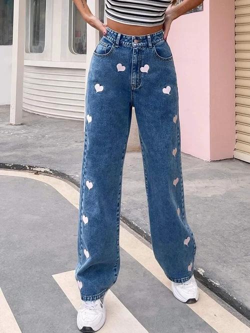 Personalized Graffiti Print Straight-Leg Jeans – Urban Art Meets Denim by JeansDenim.Store