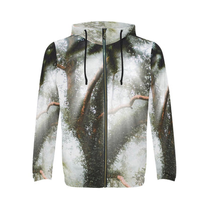 Men's All Over Print Full Zip Hoodie (Model H14)
